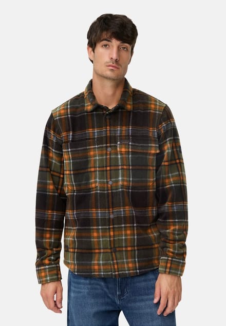 camel active Overshirt met zijzakken - Maat menswear-S - Kaneel