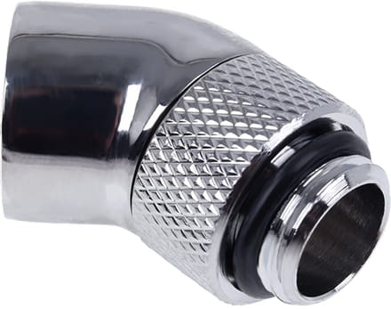 Alphacool Eiszapfen angled adaptor 45° rotatable G1/4 outer thread Aan G1/4 inner thread