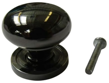 Round Cabinet Knob Black Nickel 30mm by Ironmongery World