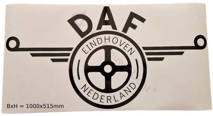 Sticker - Daf Logo Classic - 1000x515mm (bxh)