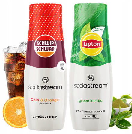 Sodastream - Syroop Zestel - Cola en Lipton Green - 440 ml