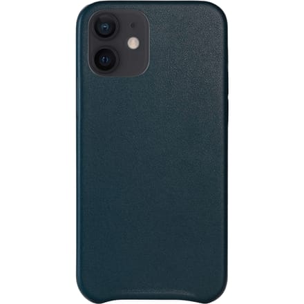Mocaa iPhone 12 Mini Slim-Fit Hoesje Lederlook Blauw