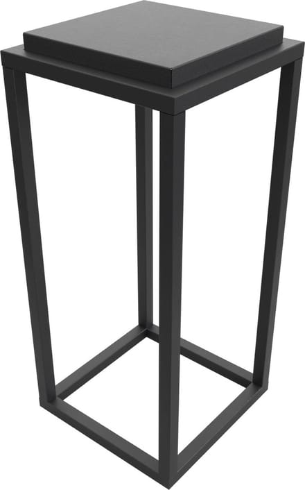 Steellish Light Zuil - Sokkel - Plantenzuil - Zwart - Metaal - 85 cm