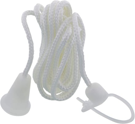 Q-Link trekkoord - met reflecterende knop - 145 cm - wit