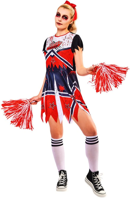 Zombie Cheerleader Volwassenenkostuum - Rubies - Maat M