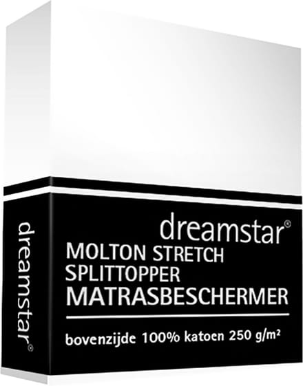 Dreamstar Hoeslaken Molton stretch Splittopper 180x210-200x220