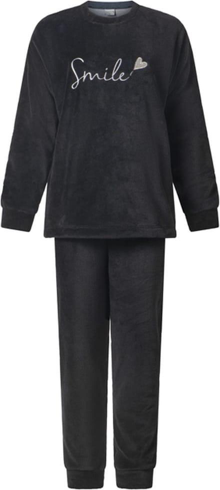Lunatex - Dames Huispak - Pyjama - Zwart - Maat L