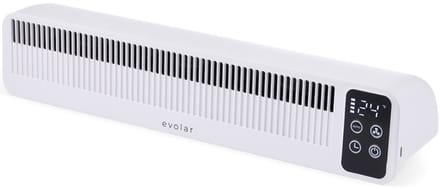 Evolar Radiator Ventilator Draadloos - 3W - Wit - 5200 mAh accu - met timer en Slimme Modus - Kachelventilator - EVO-RFW03
