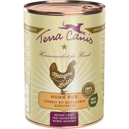 6 x 400 g Terra Canis Butchers Best Pure Chicken hondenvoer nat
