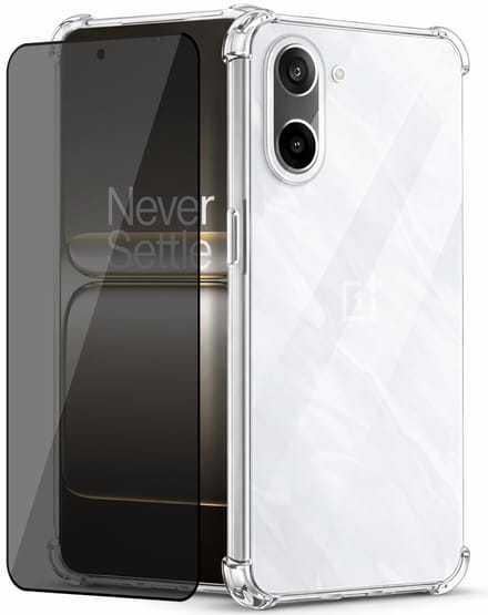 Hoesje geschikt voor OnePlus Nord CE 5 - Privacy Screenprotector Volledig Dekkend Glas - Shockproof Transparant