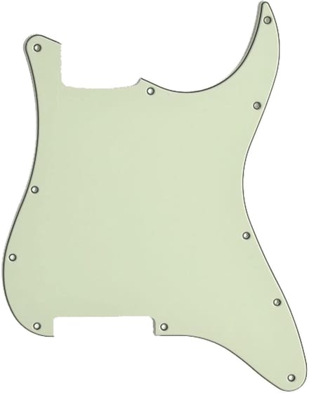 Göldo Pickguard Strat blank VM vintage mint, 3-lagig - Pickguard