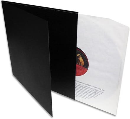 Verpakking voor LP's Dubbele Platenhoes Karton Zwart (10 stuks)