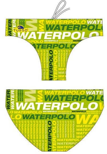 Turbo Text Zwemslip Groen S Man