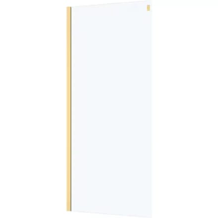 Aurlane - Zijwand Rolling 80 X 200cm - Goud Profiel - 8 Mm Helder Glas
