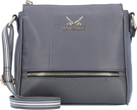 Sansibar Schoudertas Zip Bag Anthracite Grijs