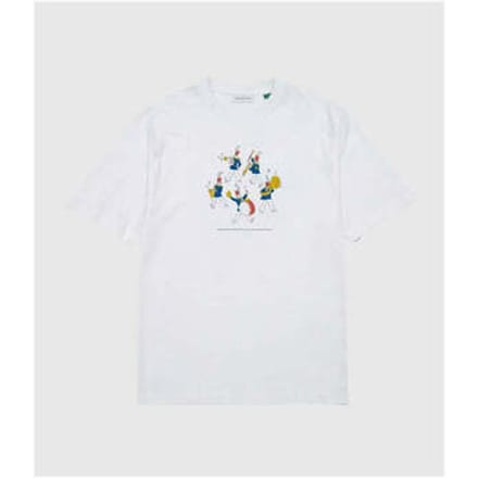 T-shirt Korte Mouw Edmmond Studios Edmmond Brass Band Tee White