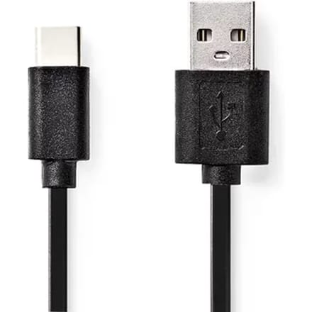 Nedis Usb-kabel Fresh Green Charge 2.0 - Usb-c™ Mannelijk 2m Zwart