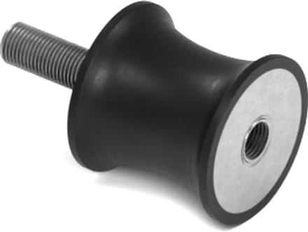 Rubbermagazijn - Tailledemper - Type B/F - 20/15x19mm - M6 - Set 10 stuks