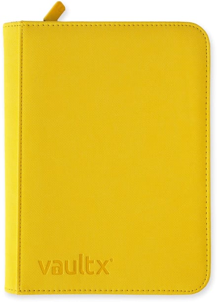 Vault X 4-Pocket Exo-Tec® Zip Binder - Verzamelmap - 160 Kaarten/Geel