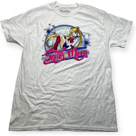 Koszulka T-shirt męski okrągły dekolt SPENCER'S nadruk L white