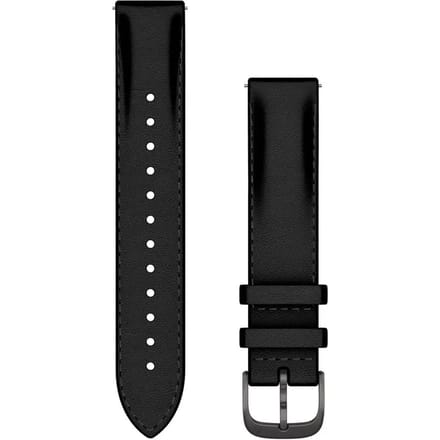 Garmin Leren bandje - Garmin 18 mm aansluiting - Zwart