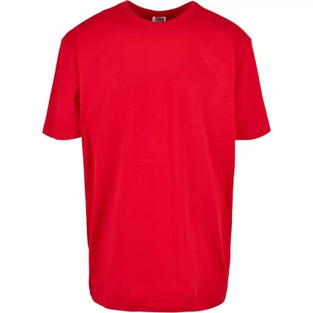 Urban Classics - Organic Basic Heren Tshirt - 5XL - Rood