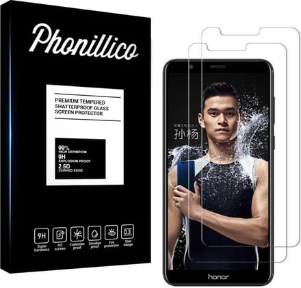 Screenprotector voor Honor 7X - 2 stuks Beschermglas van glas Transparante glazen schermbeschermfolie