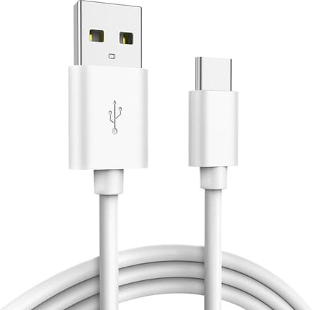 DrPhone UC1 - USB-C - Oplaad Kabel - Fast Charger - 2.4A - 2 Meter - Wit