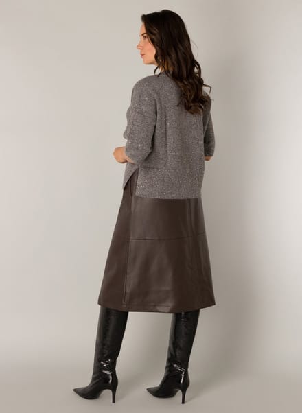 YEST Pluck Essential Tops - Dark Grey/Melange - maat 36
