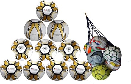 Voetbal Trainingsballen Maat 5 Set van 10 stuks + Gratis Net