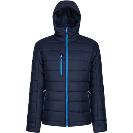 Regatta Heren Navigate Thermische Hooded Jacket (Marine / Frans Blauw)