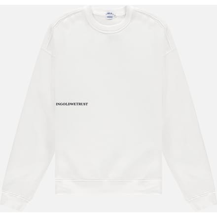 In Gold We Trust The Time Grey Melange Maat: S | Tops Outlet | Unisex | Wit