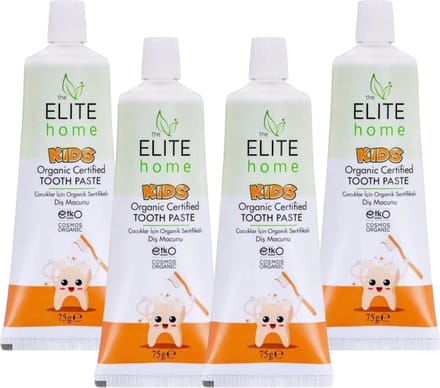 The Elite Home - Natuurlijke Kindertandpasta - 4 x 75 gr