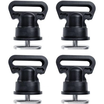 4 stuks Kajak Railmontage Verticale Sjorogen voor het Bevestigen van Koelbox Viskrat en Andere Kajak 4pcs black