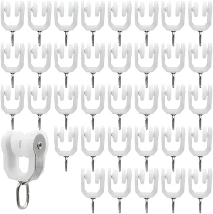 Solidchoice - 36 Stuks RVS Gordijnrail Glijders