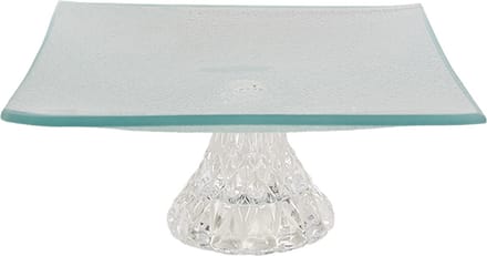 Clayre & Eef Decoratie schaal 19x19x7 cm Transparant Glas