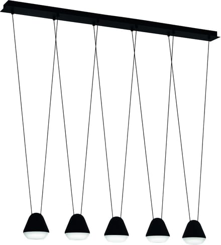 EGLO Palbieta Hanglamp - GU10 - 116 cm - Zwart