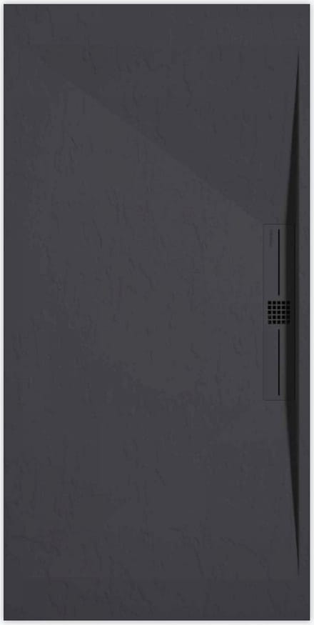 Sanifun douchebak Stone Side Anthraciet Slate 1000 x 800 P