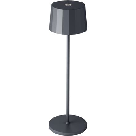 KS Verlichting Lido Oplaadbare LED Tafellamp Antraciet