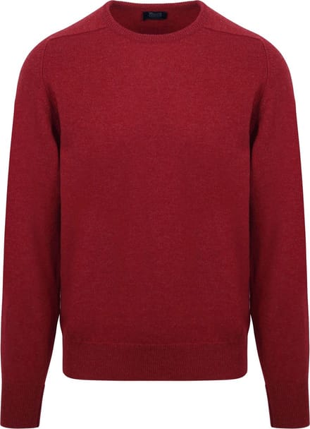 William Lockie Pullover Lamswol O Poppy Mellange - Maat M - Heren