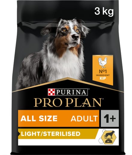 Pro Plan - Adult - All Sizes - Light Sterilised - Kip - 4 x 3 kg