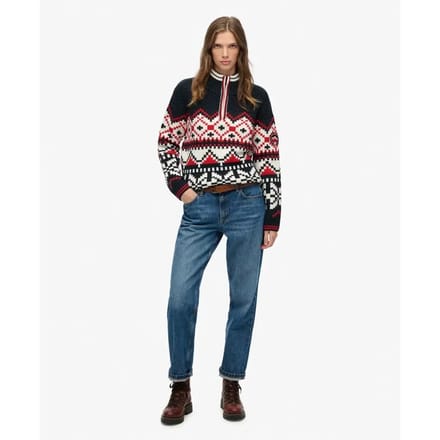 Haal half vrouw Superdry Intarsia