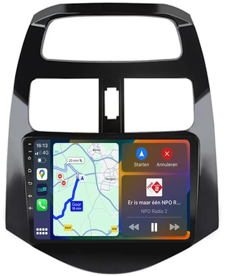 BG4U - Android Navigatie Radio geschikt voor Chevrolet Spark 2009-2016 & Daewoo Matiz 2009-2012 met Apple Carplay en Android Auto