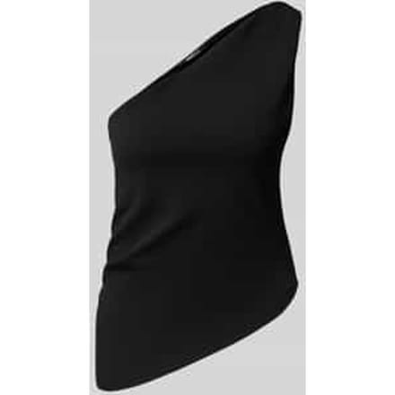 One shoulder-top met plooien