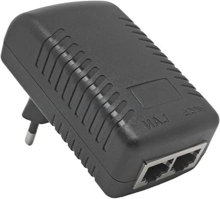PoE Injector 48V 0.5A voor IP Cameras, Telefoons en Access Points - Voeding met Drievoudige Bescherming (EU)