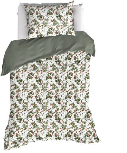 De Witte Lietaer Dekbedovertrek Whisper, Douglas Fir - 140 x 200/220 - Katoen Percal