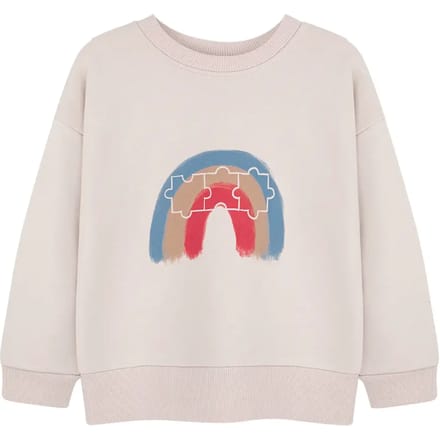 Junior Sweatshirt Kids on the Moon Rainbow