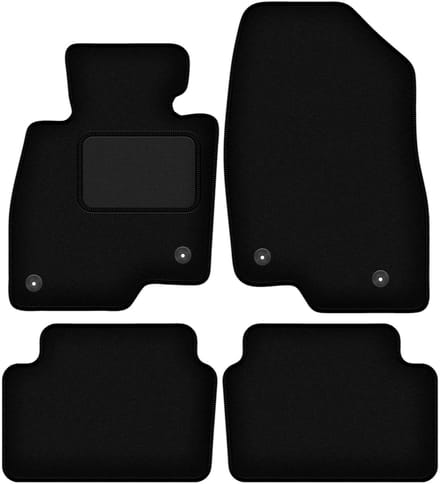 Zwarte velours vloermatten voor: Mazda 6 GJ III stationwagen (2012-)