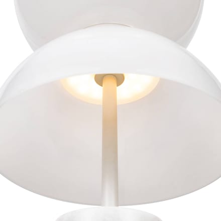 Maytoni LED tafellamp Kyoto, wit, hoogte 46 cm, marmer