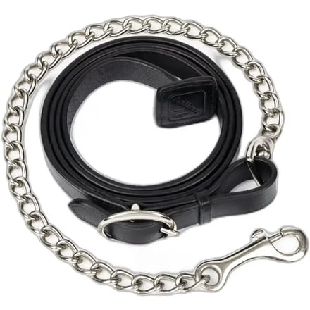 Leder ruiterkoord met ketting LeMieux Trot Up